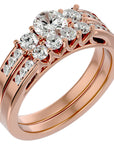 Inel De Logodnă Rêve Doré cu Moissanite de 1.13 ct din 18k Aur Roz - Castelo.ro