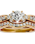 Inel Charme de l'Orient cu Moissanite Pavé de 1.53 ct din 18k Aur Galben - Castelo.ro