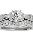 Inel Fleur de Lys cu Diamante Naturale Pavè de 1.53 ct din Platina - Castelo.ro