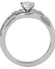 Inel Fleur de Lys cu Diamante Naturale Pavè de 1.53 ct din Platina - Castelo.ro