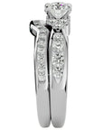 Inel Charme de l'Orient din Aur 14k cu Diamante Create în Laborator Pavé de 1.53 ct din 14k Aur Alb - Castelo.ro