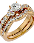 Inel Charme de l'Orient din Aur 14k cu Diamante Create în Laborator Pavé de 1.53 ct din 14k Aur Galben - Castelo.ro