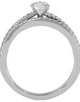 Inel De Logodnă Douce Aurore cu Diamante Create în Laborator Pavé de 0.72 ct din Platina - Castelo.ro