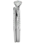 Inel De Logodnă Douce Aurore cu Diamante Create în Laborator Pavé de 0.72 ct din Platina - Castelo.ro
