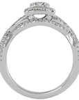 Inel Trésor Caché cu Diamante Create în Laborator Pavè de 1.08 ct din Platina - Castelo.ro