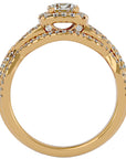 Inel Trésor Caché cu Diamante Create în Laborator Pavè de 1.08 ct din 18k Aur Galben - Castelo.ro