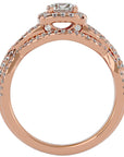 Inel Trésor Caché din Aur 14k cu Diamante Create în Laborator Pavè de 1.08 ct din 14k Aur Roz - Castelo.ro