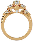 Inel De Logodnă Écho du Temps cu Moissanite de 1.17 ct din 18k Aur Galben - Castelo.ro