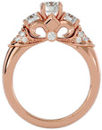 Inel De Logodnă Écho du Temps cu Diamante Naturale de 1.17 ct din 18k Aur Roz - Castelo.ro