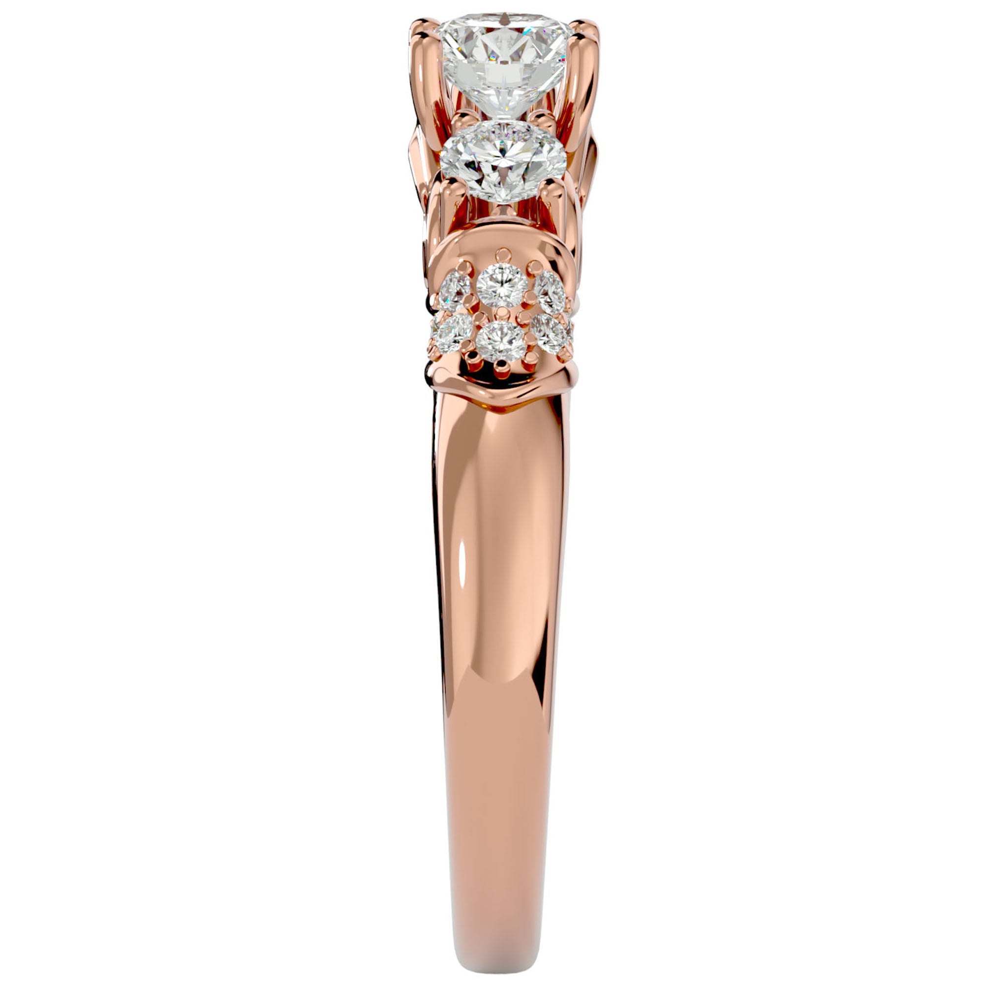 Inel De Logodnă Écho du Temps cu Moissanite de 1.17 ct din 18k Aur Roz - Castelo.ro