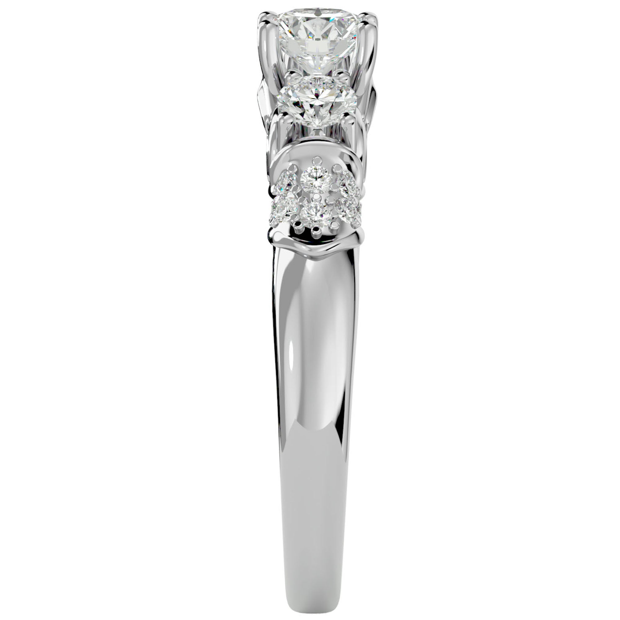 Inel De Logodnă Écho du Temps din Aur 14k cu Diamante Create în Laborator de 1.17 ct din 14k Aur Alb - Castelo.ro