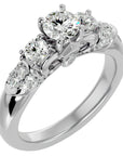 Inel De Logodnă Écho du Temps din Aur 14k cu Diamante Create în Laborator de 1.17 ct din 14k Aur Alb - Castelo.ro