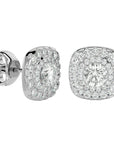 Cercei Din Diamant Cu Tăietură In Formă De Pernă, 2.06 ct din - Castelo.ro