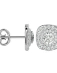 Cercei Din Diamant Cu Tăietură In Formă De Pernă, 2.06 ct din - Castelo.ro