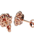 Cercei Clasici Cu Diamante Naturale Rotunde 1.87 ct din 18K Aur Roz - Castelo.ro