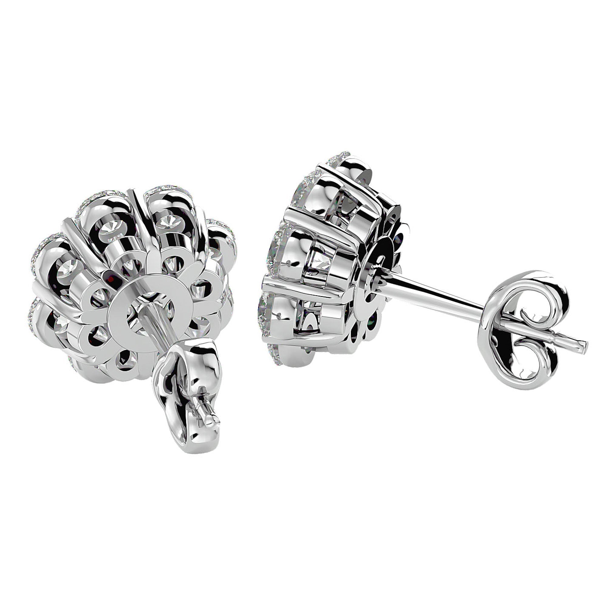 Cercei Clasici Cu Diamante Naturale Rotunde 1.87 ct din - Castelo.ro
