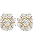 Cercei Clasici Cu Diamante Naturale Rotunde 1.87 ct din 18K Aur Galben - Castelo.ro