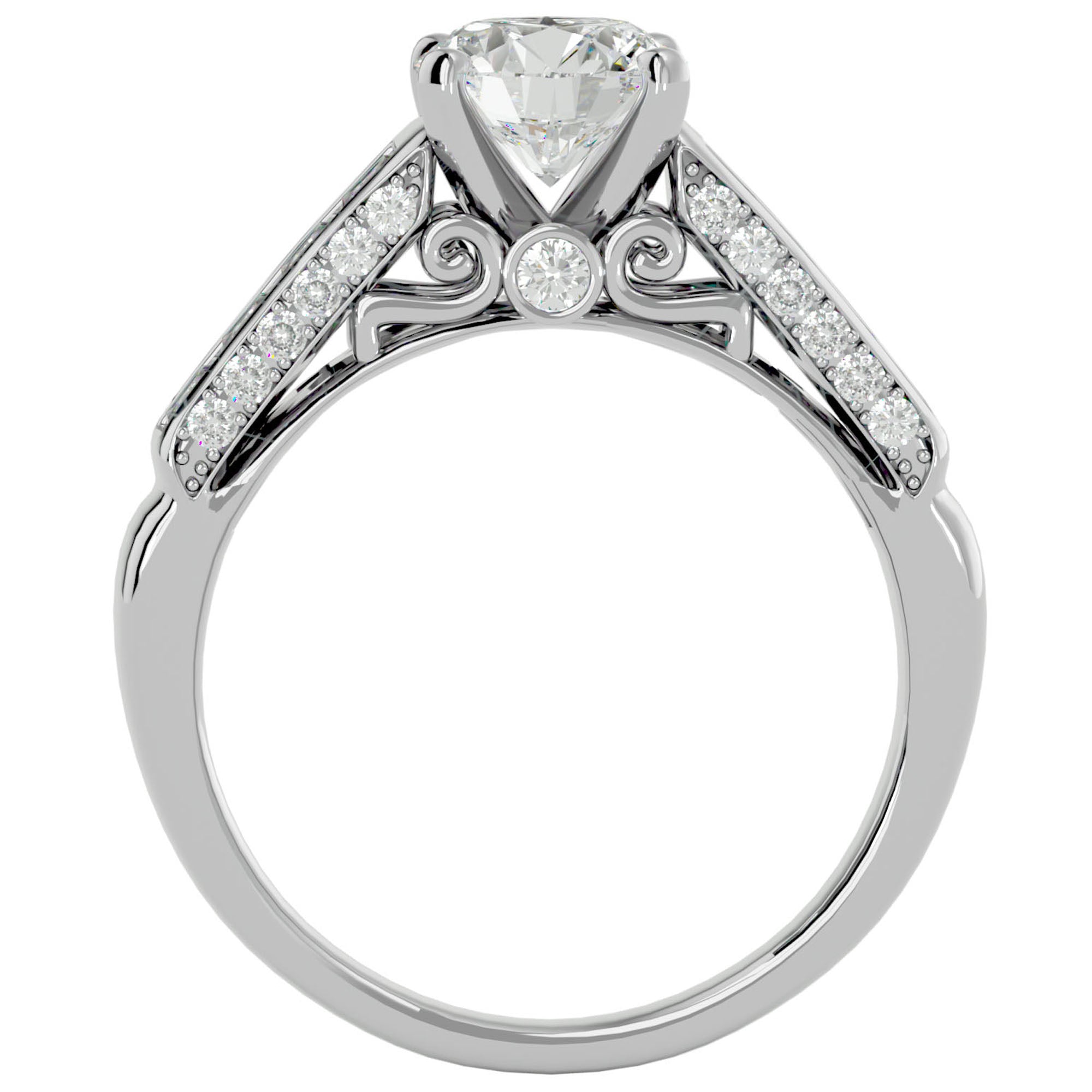 Inel De Logodnă Sentier Lumineux cu Diamante Create în Laborator de 1.95 ct din Platina - Castelo.ro