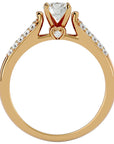 Inel De Logodnă Caresse de Mer din Aur 14k cu Moissanite de 0.69 ct din 14k Aur Galben - Castelo.ro