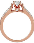 Inel De Logodnă Caresse de Mer cu Diamante Create în Laborator de 0.69 ct din 18k Aur Roz - Castelo.ro