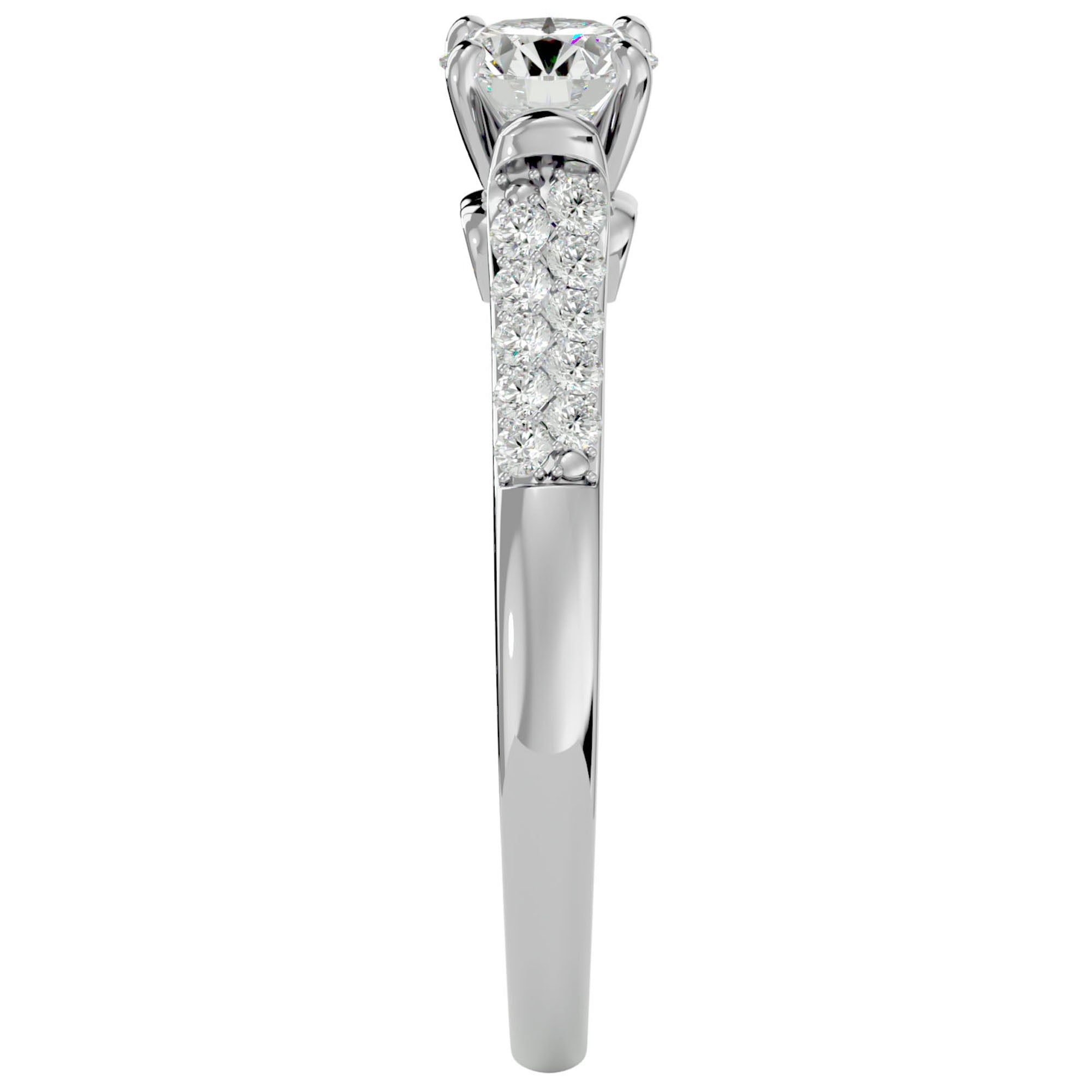 Inel De Logodnă Caresse de Mer cu Diamante Naturale de 0.69 ct din Platina - Castelo.ro