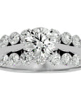Inel De Logodnă Fleur Sauvage din Aur 14k cu Diamante Naturale de 2.02 ct din 14k Aur Alb - Castelo.ro