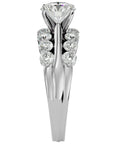 Inel De Logodnă Fleur Sauvage din Aur 14k cu Diamante Naturale de 2.02 ct din 14k Aur Alb - Castelo.ro