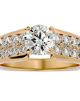 Inel De Logodnă Torrent de Vie cu Moissanite de 2.03 ct din 18k Aur Galben - Castelo.ro