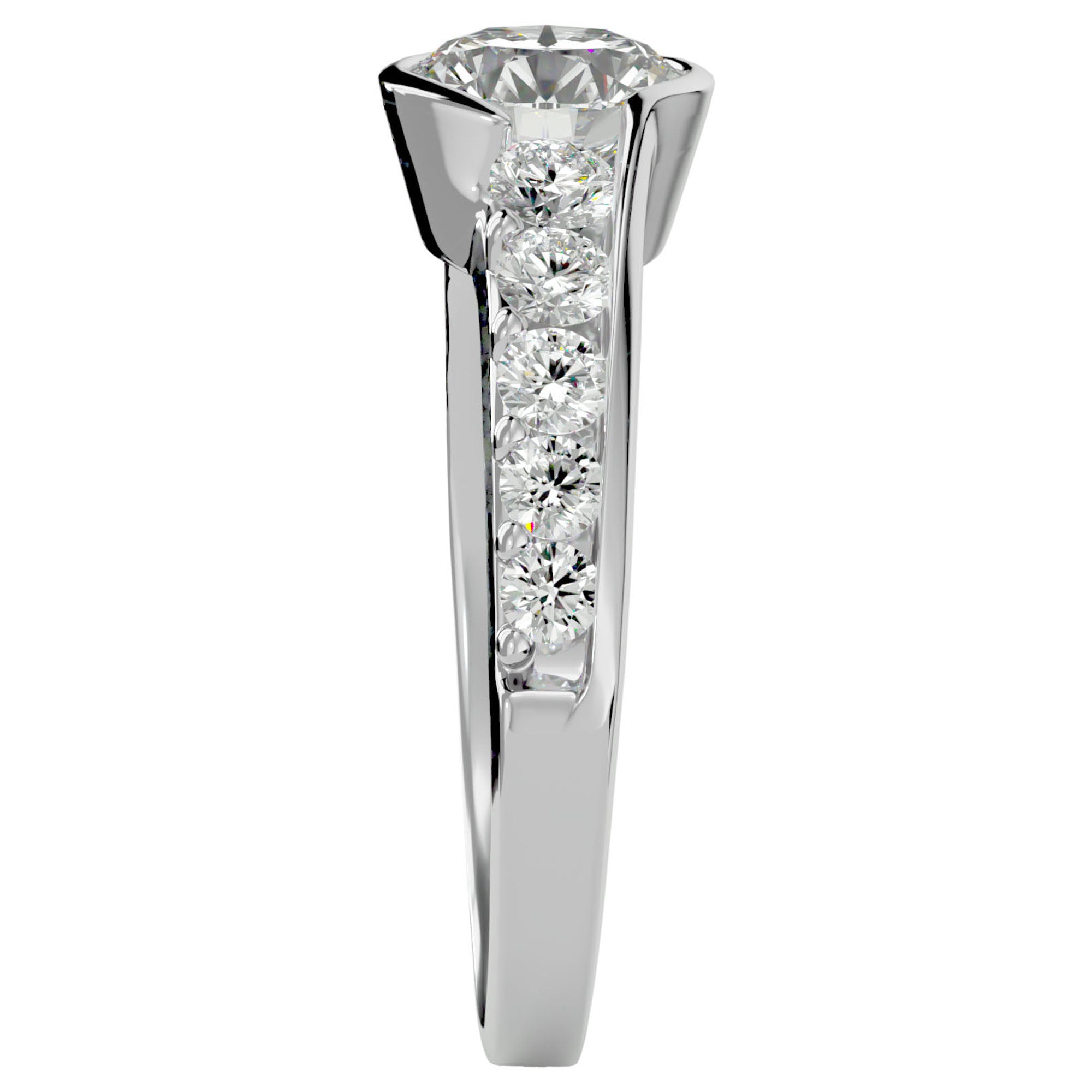 Inel De Logodnă Torrent de Vie cu Diamante Create în Laborator de 1.69 ct din Platina - Castelo.ro