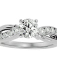 Inel De Logodnă Mirage de Lune cu Diamante Create în Laborator de 1.09 ct din Platina - Castelo.ro