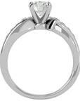 Inel De Logodnă Mirage de Lune cu Moissanite de 1.09 ct din Platina - Castelo.ro