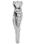 Inel De Logodnă Mirage de Lune cu Moissanite de 1.09 ct din Platina - Castelo.ro
