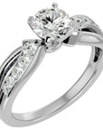 Inel De Logodnă Mirage de Lune cu Diamante Create în Laborator de 1.09 ct din Platina - Castelo.ro