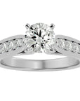 Inel De Logodnă Étincelle Divine cu Diamante Naturale de 1.41 ct din Platina - Castelo.ro