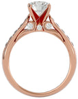 Inel De Logodnă Étincelle Divine din Aur 14k cu Diamante Create în Laborator de 1.41 ct din 14k Aur Roz - Castelo.ro