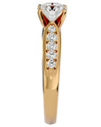 Inel De Logodnă Étincelle Divine cu Moissanite de 1.41 ct din 18k Aur Galben - Castelo.ro