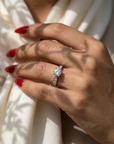 Inel De Logodnă Étincelle Divine din Aur 14k cu Diamante Create în Laborator de 1.41 ct din 14k Aur Alb - Castelo.ro