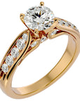 Inel De Logodnă Étincelle Divine din Aur 14k cu Diamante Create în Laborator de 1.41 ct din 14k Aur Galben - Castelo.ro