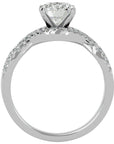 Inel De Logodnă Élixir de Vie cu Diamante Create în Laborator Pavé de 1.45 ct din Platina - Castelo.ro