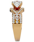 Inel De Logodnă Élixir de Vie din Aur 14k cu Diamante Create în Laborator Pavé de 1.45 ct din 14k Aur Galben - Castelo.ro