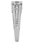 Inel De Logodnă Goutte de Rosée cu Moissanite Pavé de 1.05 ct din Platina - Castelo.ro