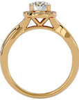 Inel De Logodnă Vent d'Automne din Aur 14k cu Diamante Create în Laborator de 0.96 ct din 14k Aur Galben - Castelo.ro