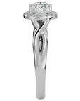 Inel De Logodnă Vent d'Automne cu Moissanite de 0.96 ct din Platina - Castelo.ro