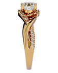 Inel de Logodnă din Aur 14k cu Diamante Create în Laborator Împletit Etern Pavé de 1.29 ct din 14k Aur Galben - Castelo.ro