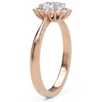 Inel de Logodnă Hampstead din Aur 14k cu Diamant Creat în Laborator Oval de 0.6 ct din 14k Aur Roz - Castelo.ro