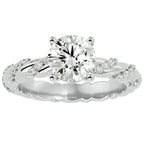 Inel de Logodnă cu Diamante Create în Laborator Tăietură Rotund Brilliant de 1.78 ct din Platina - Castelo.ro