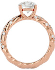 Inel de Logodnă din Aur 14k cu Diamante Naturale Tăietură Rotund Brilliant de 1.78 ct din 14k Aur Roz - Castelo.ro