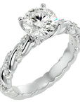 Inel de Logodnă din Aur 14k cu Diamante Naturale Tăietură Rotund Brilliant de 1.78 ct din 14k Aur Alb - Castelo.ro