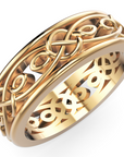 Verighetă Castelo din Aur 14k Timeless Knot pentru Bărbați din 14k Aur Galben - Castelo.ro