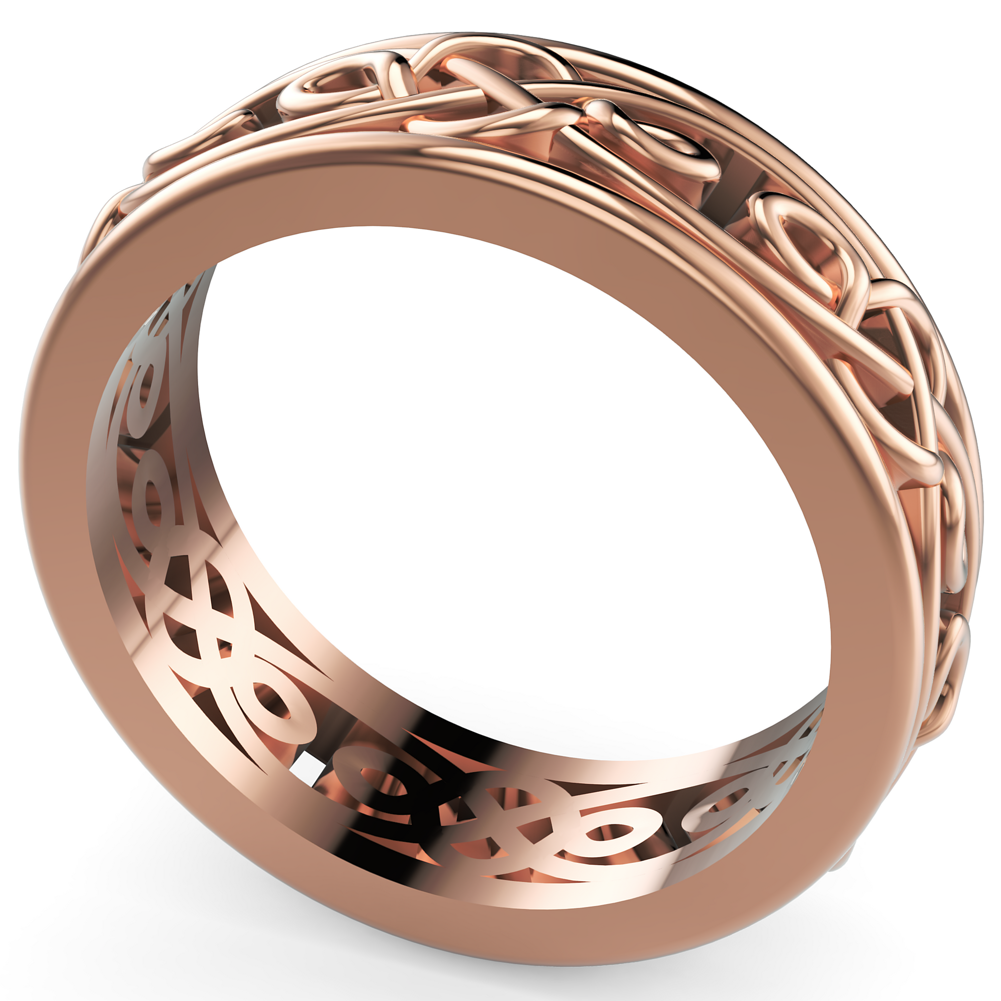 Verighetă Castelo Timeless Knot pentru Bărbați din 18k Aur Roz - Castelo.ro